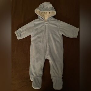 The Children's Place Soft Blue Hooded Footie Bunting